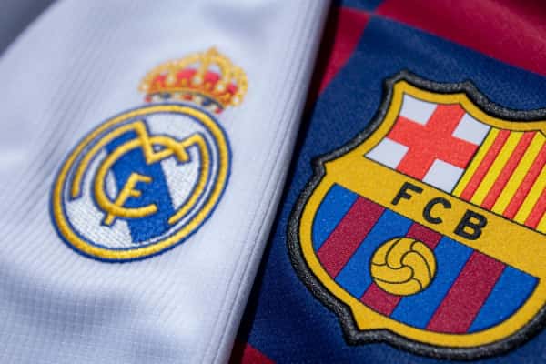 Official formations: Barcelona Real Madrid