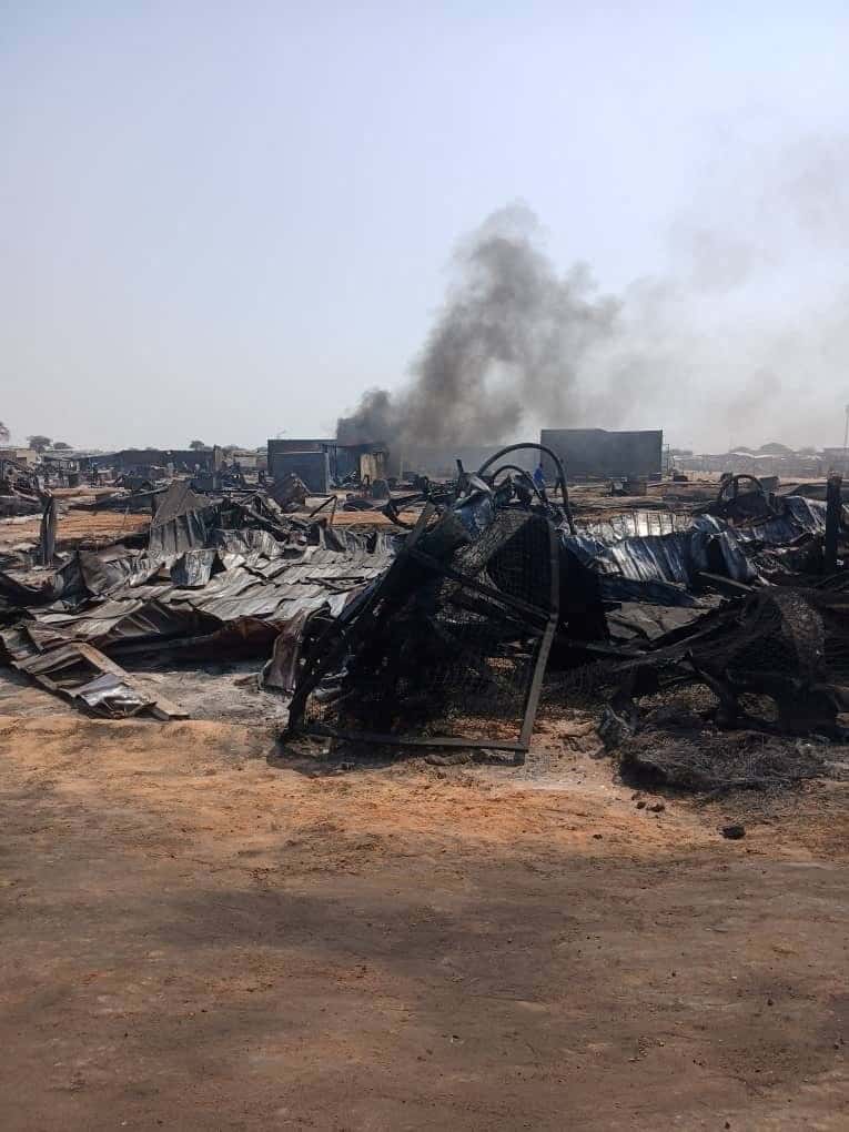 A market attack in Aboye, at least 153 dead.