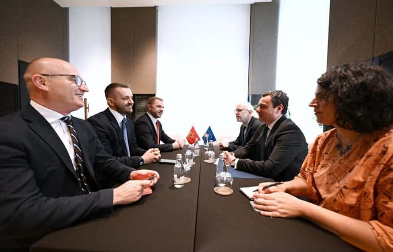 Kurti, Dukaj discuss deepening co-operation between Kosovo, Montenegro