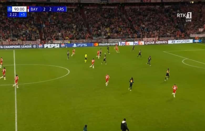 Bayern Munich and Arsenal share points in a spectacular confrontation