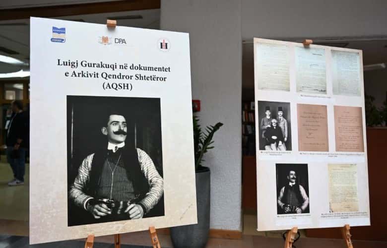 Kosovo National Library exhibit opens dedicated to Luigj Gurakuqi