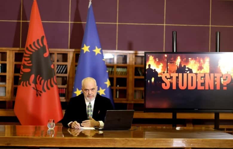 Rama accuses antifa network of organising violence in protests
