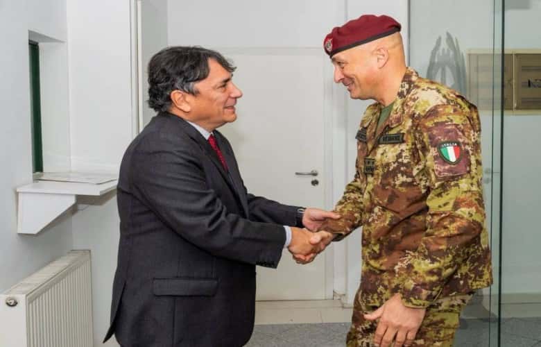 KFOR, Italian ambassador discuss Kosovo co-ordination, security